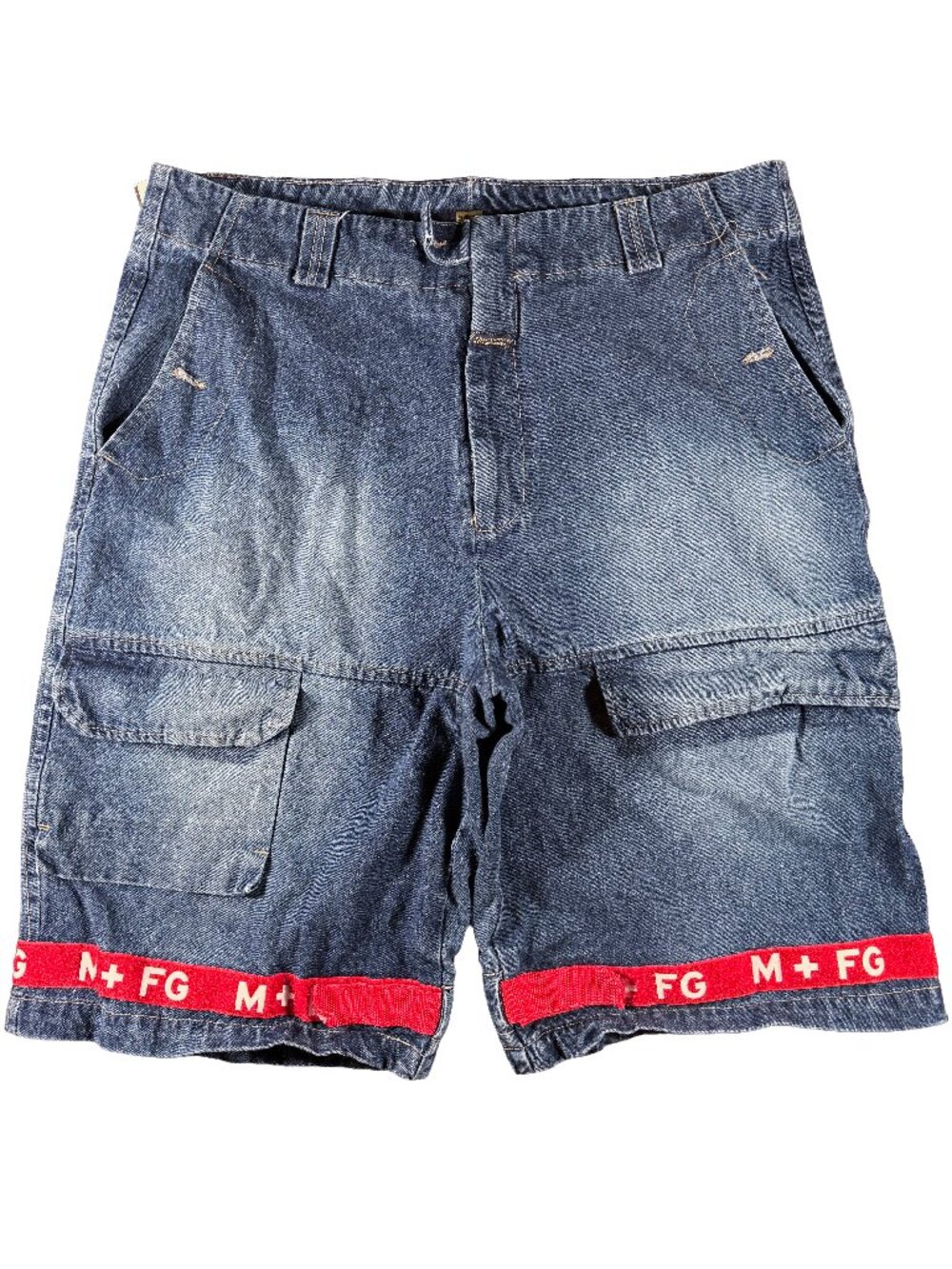 Vintage Y2K Marithe + Francois Girbaud Taped Cargo Jorts Men's size 38x12